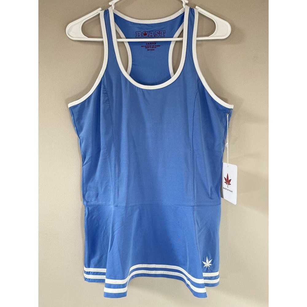 Boast Top‎ Women's LARGE Blue Active Tennis Wear